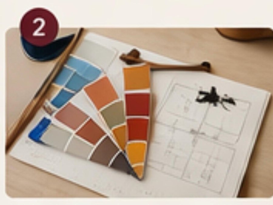 Interior design review on tablet — Heaven Hues